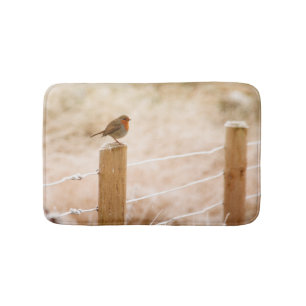 Winter Robin RedBrust Badematte
