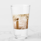 Winter Robin RedBrust Glas (Vorderseite)