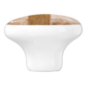 Winter Robin RedBrust Keramikknauf (Seitenansicht)