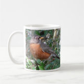 Winter-Robin-Tasse Kaffeetasse (Links)