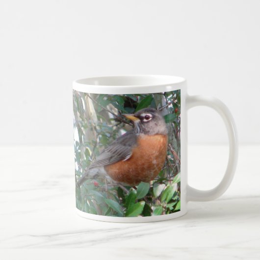 Winter-Robin-Tasse Kaffeetasse (Rechts)