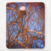 Winter Robins Wildlife Nature Mousepad (Vorne)