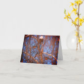 Winter Robins Wildlife Nature Note Card Karte (Gelbe Blume)