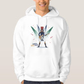 Winter Rock Mood – Nutcracker Guitarist Hoodie (Vorderseite)