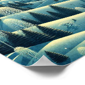 Winter-Rolling Hills Poster (Ecke)