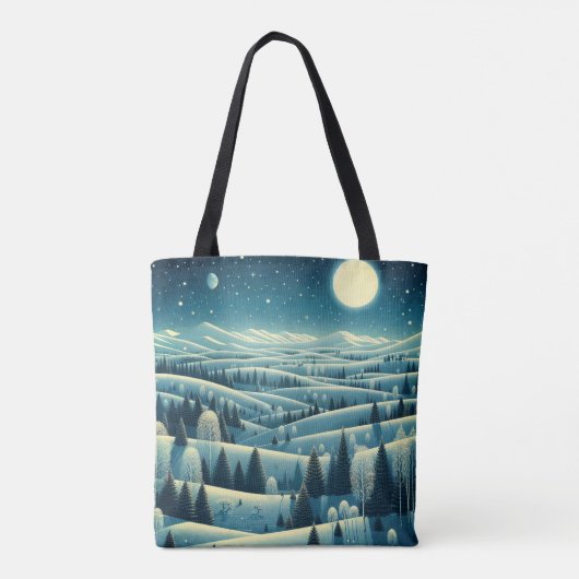 Winter-Rolling Hills Tasche (Rückseite)