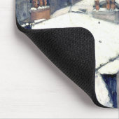 Winter Rooftops Paris Mousepad (Ecke)