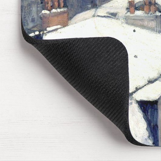 Winter Rooftops Paris Mousepad (Ecke)