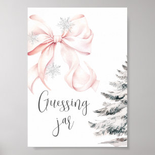 Winter Rosa Bogen Schätze wie viele Tischschild Poster