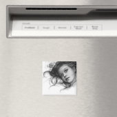 Winter Rose Child Magnet (In Situ (Geschirrspüler))