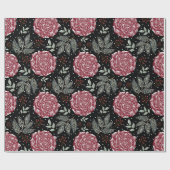 Winter Rose Flower Geschenkpapier (Flach)