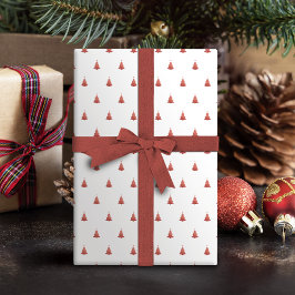 Winter Rose Golden und White Christmas Tree Urlaub Geschenkpapier