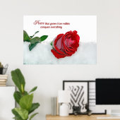 Winter-Rose Poster (Heimbüro)