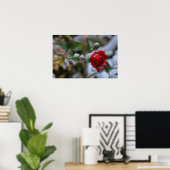 Winter-Rose Poster (Heimbüro)