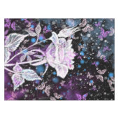Winter Rose und Butterfly Tableclout Tischdecke (Vorderseite (Horizontal))