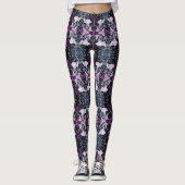 Winter Rose und Schmetterling Leggings (Vorderseite)