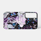 Winter Rose und Schmetterlinge Samsung Galaxy Fall Hülle (Rückseite (Horizontal))