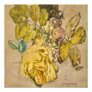 Winter-Rose von Charles Rennie Mackintosh Fotodruck