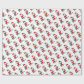 Winter (rot) Alte Englische Scheune (Grau 1) Niedl Geschenkpapier (Flach)