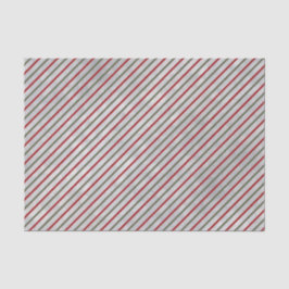 Winter Rot und Grüner Streifen Seidenpapier