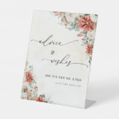 Winter Rote Landschaft Pinecone - Beratung und Wün Sockelschild (Vorderseite)