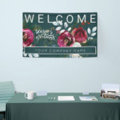 Winter Rote Rosen Weihnachten Party für Unternehme Banner (Messeveranstaltung)