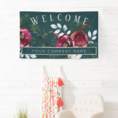 Winter Rote Rosen Weihnachten Party für Unternehme Banner (Insitu)