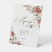 Winter Rote Vegetation Pinecone Mimosa Bar Sign Sockelschild (Vorderseite)