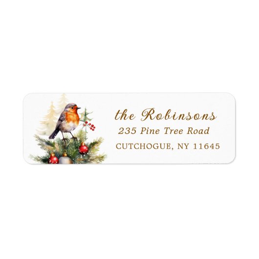 Winter-Rotkehlchen-Weihnachten (Vorne)