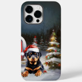 Winter Rottweiler Caravan Weihnachtsabenteuer Case-Mate iPhone Hülle (Rückseite)