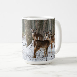 Winter-Rotwild Kaffeetasse