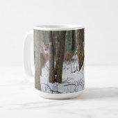 Winter-Rotwild Kaffeetasse (Vorderseite Links)