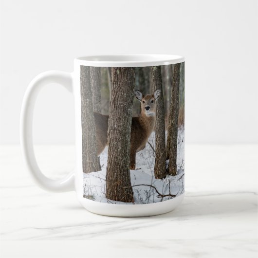 Winter-Rotwild Kaffeetasse (Links)