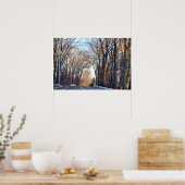 Winter Rows of Trees Poster (Küche)