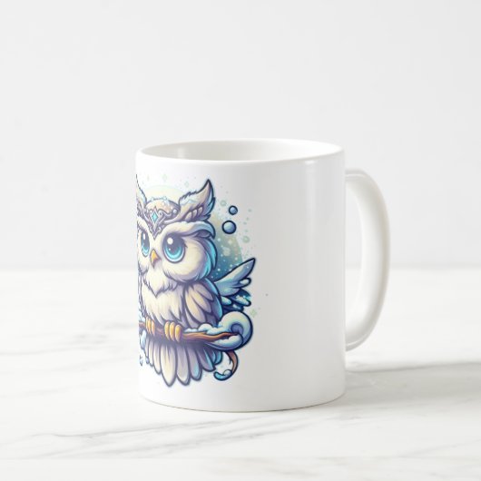 Winter Royal Owl Kaffeetasse (VorderseiteRechts)