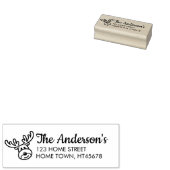 Winter Rudolph Rücksendeadresse Gummistempel (Stempel)