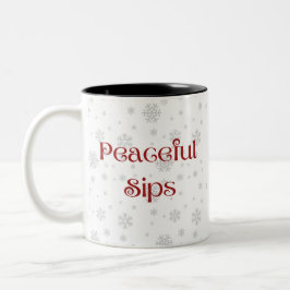 Winter-Ruhe-Tasse — Kalte Tage & Warmer Geist | Co Zweifarbige Tasse