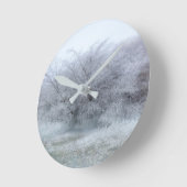 Winter Runde Wanduhr (Winkel)