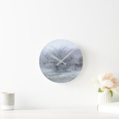 Winter Runde Wanduhr (Zuhause)