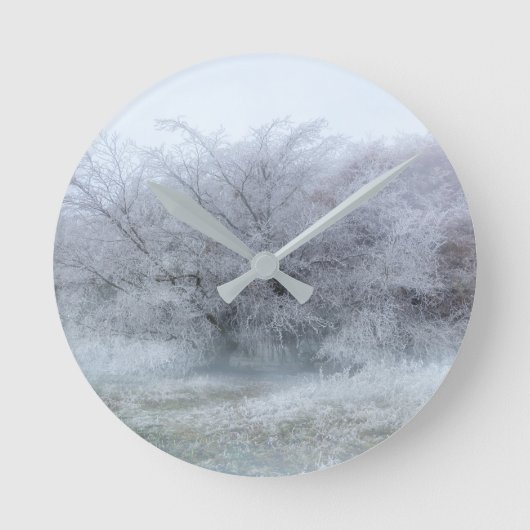 Winter Runde Wanduhr (Vorderseite)