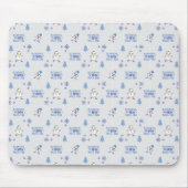 Winter Running - Snowman Weihnachtsbaum Mousepad (Vorne)