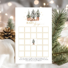 Winter Rustic Baby Bingo Baby Showspiel