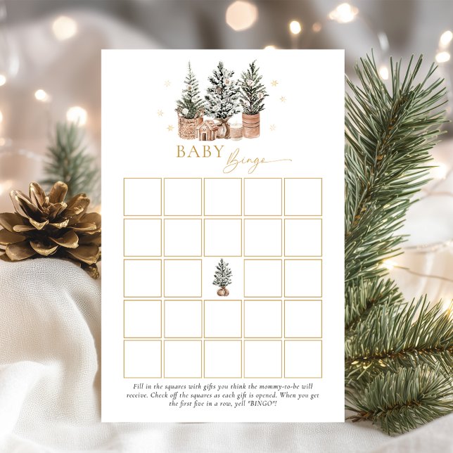 Winter Rustic Baby Bingo Baby Showspiel (Von Creator hochgeladen)