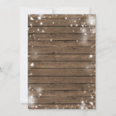 Winter Rustic Wohnen Weihnachten Party Bridal Lunc Einladung (Rückseite)