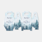 Winter Rustikale Pine Tree Forest Baby Dusche Geschenkschachtel (Ungefaltet)