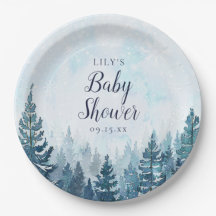 Winter Rustikale Pine Tree Forest Baby Dusche