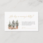 Winter Rustikale Weihnachten Wie groß ist Mama's B Begleitkarte (Vorderseite)