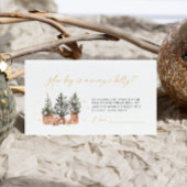 Winter Rustikale Weihnachten Wie groß ist Mama's B Begleitkarte