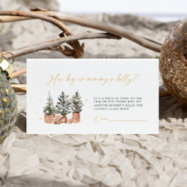 Winter Rustikale Weihnachten Wie groß ist Mama's B Begleitkarte