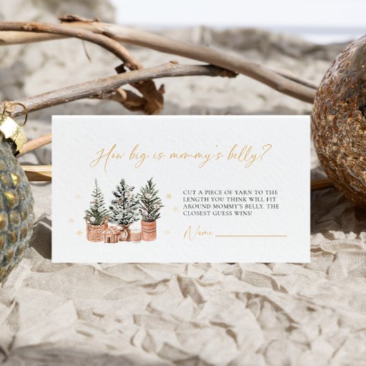 Winter Rustikale Weihnachten Wie groß ist Mama's B Begleitkarte